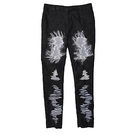 Viktor & Rolf SCHWARZE MESH-VERZIERTE HOSE Schwarz