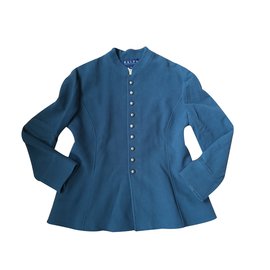 Ralph Lauren-Wool Velvet Jacket-Blue