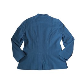 Ralph Lauren-Wool Velvet Jacket-Blue