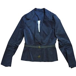 Chaqueta Lanvin de seda azul con rayas Azul