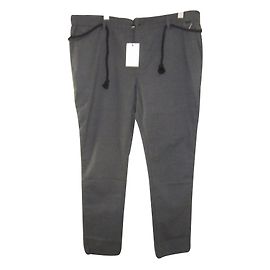 Eleven Paris Pantalones elásticos de algodón Gris