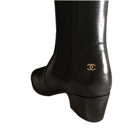 Chanel-Boots-Black