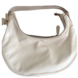 Gucci Leather Handbag Beige Beige