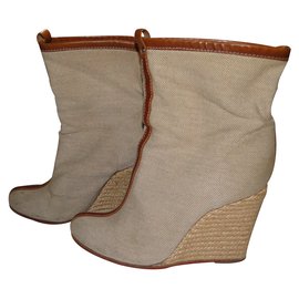 Christian Louboutin-Ankle Boots-Beige