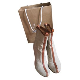 Christian Louboutin-Ankle Boots-Beige