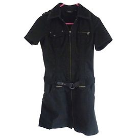 Autre Marque Vestido sahariano Mexx de algodón negro Negro