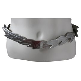 Chanel-Laurel belt-Silvery