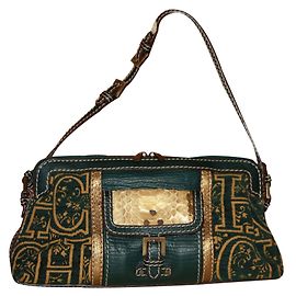 Carolina Herrera Handtasche Anthrazitgrau