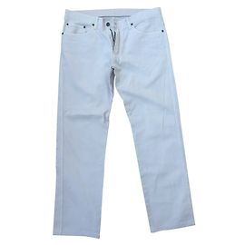 Vaqueros Salvatore Ferragamo de algodón beige para hombre Beige