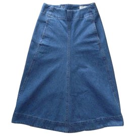 Lemaire-Skirt-Blue