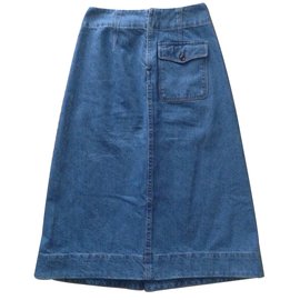 Lemaire-Skirt-Blue
