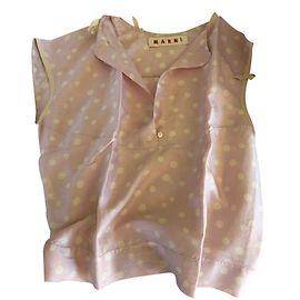 Top de seda rosa Jude Marni Rosa