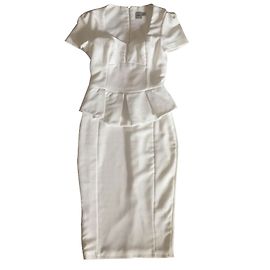 Asos White Short Sleeve Dress White