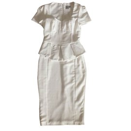 Robe blanche Asos à manches courtes Blanc