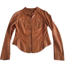 Autre Marque Maze Lederjacke Caramel Karamell