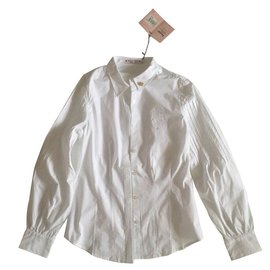 Victoria Couture-camicia bianca-Bianco
