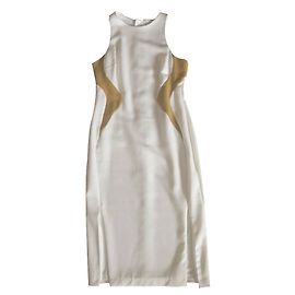 Asos Kleid Ecru und Anis Größe 40 Weiß