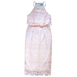 Asos Spitzenkleid Pink