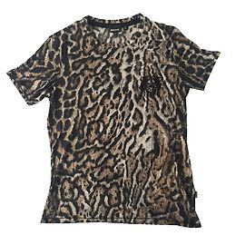 Just Cavalli Tshirt de Animalier Estampa de leopardo