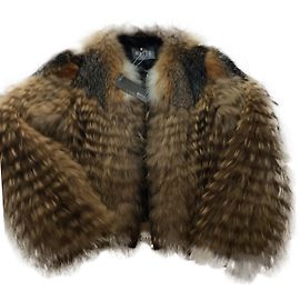 Yves Salomon Giacca di pelliccia volpe e marmotta Grigio