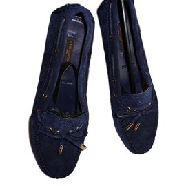 Louis Vuitton-Flats-Blue