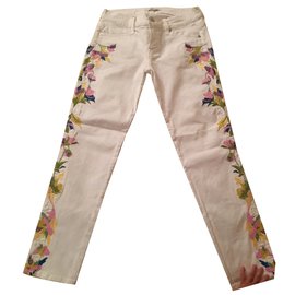7 For All Mankind-Jeans-Blanc