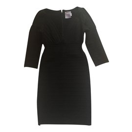 Robe bandage Herve Leger noire Noir