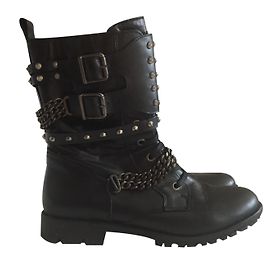 Ikks Biker-Stiefel Schwarz