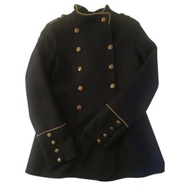 Bruuns Bazaar Navy officer coat Blue
