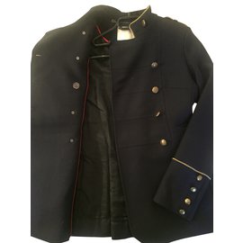 Bruuns Bazaar-Cappotto ufficiale della marina-Blu
