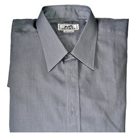 Hermès Hemd Grau