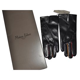 Maison Fabre Gants Noir