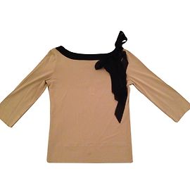 Moschino Cheap And Chic Caramel Viscose Top IT42 Caramel