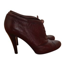 Enzo Angiolini-Lace up brown boots-Brown