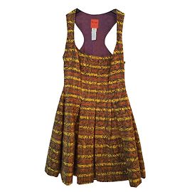 Conjunto de saia Christian Lacroix em seda marrom Marrom