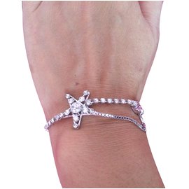 Swarovski-Bracelet-Argenté