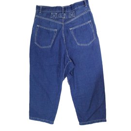 Y'S-Culotte Jeans-Azul