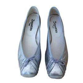 Repetto-Ballet flats-Silvery