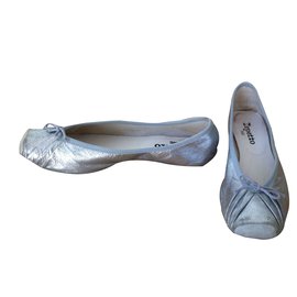Repetto-Ballet flats-Silvery