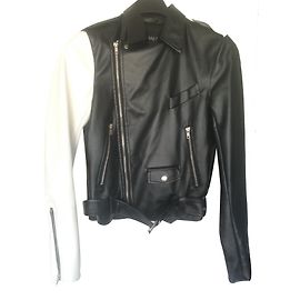 Balmain Biker-Jacke Schwarz