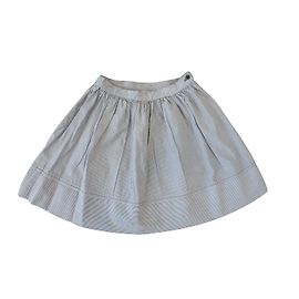 Jupe Petit Bateau à rayures gris et blanc coton 4 ans Autre