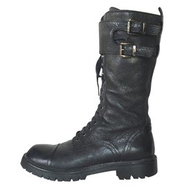 Autre Marque-'Bellariva' Biker Boots-Black