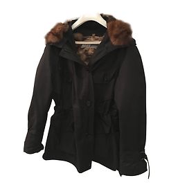 Yves Salomon anorak Negro