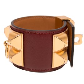 Hermès-Collier de Chien-Bordeaux