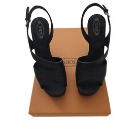 Tod's-Modèle sandale Carine Chelsea-Noir