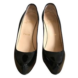 Christian Louboutin Rolando Heels Black Patent Leather Black