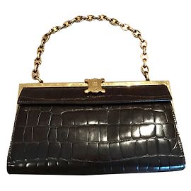 Sac à main Céline en cuir bronze Bronze