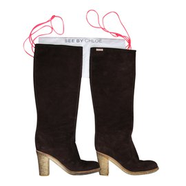 See by Chloé Boots Brown