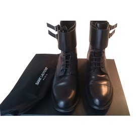 Saint Laurent-Ankle Boots-Black