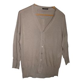 Strenesse Strickjacke Baumwolle Kaschmir Taupe Größe 38 Taupe